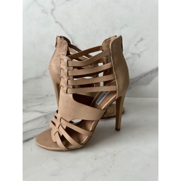 STEVE MADDEN Madelia Tan Stiletto Heels Size 7 - Picture 3 of 6